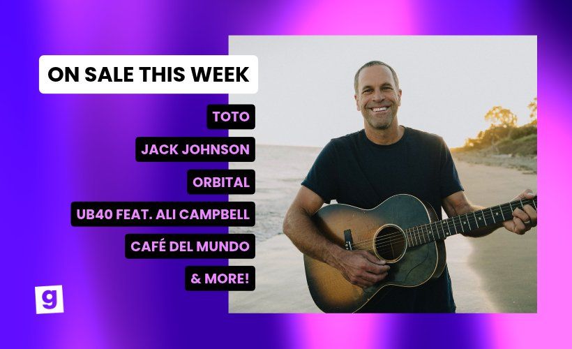 On Sale This Week artwork featuring Toto, Jack Johnson, Orbital and more
