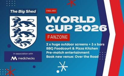 Big Shed - England World Cup 2026 Fanzone Group Stage Games  at The Big Shed at The Trent Navigation, Nottingham