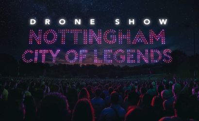 Drone Show: Nottingham City of Legends - Early Show  at Forest Recreation Ground, Nottingham