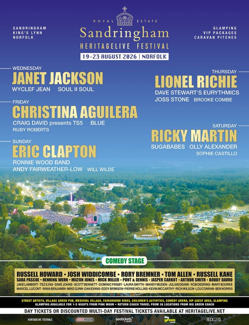 HERITAGE LIVE AT ROYAL SANDRINGHAM tickets