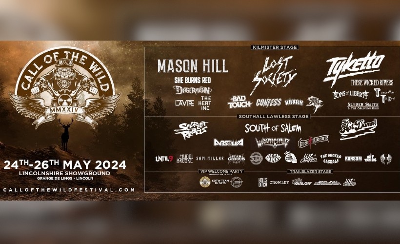 Call Of The Wild 2024 Tickets Lincolnshire Showground, Lincoln 24/05/2024 1030