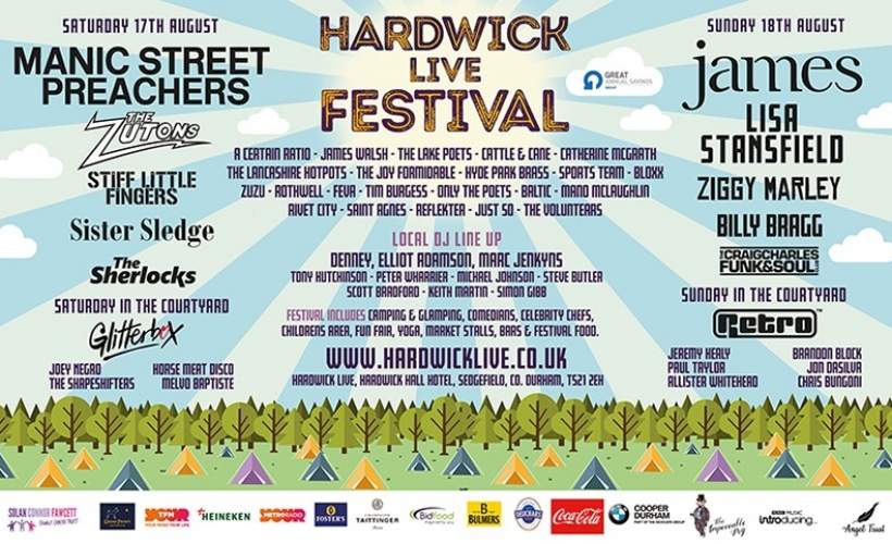 Hardwick Live Tickets - Hardwick Hall Hotel, County Durham - 17 08 2019 