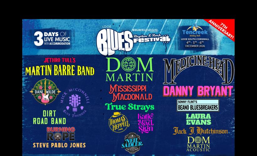 LOOE BLUES, RHYTHM & ROCK FESTIVAL