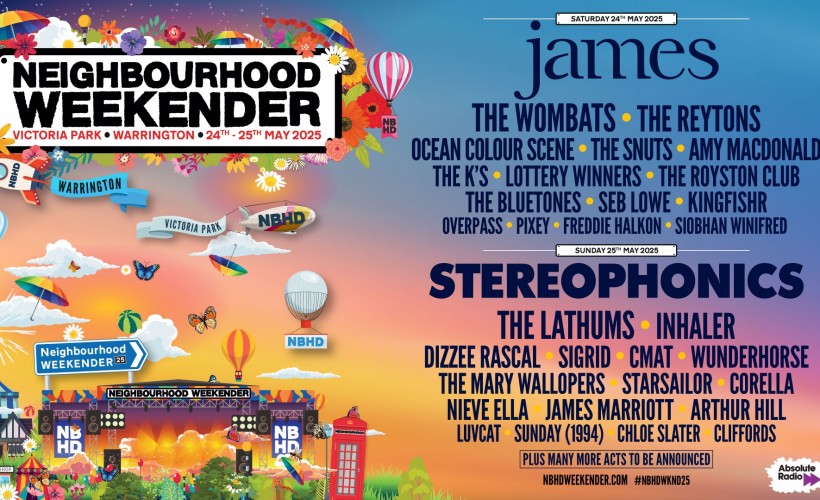 NEIGHBOURHOOD WEEKENDER 2025  at Victoria Park, Warrington