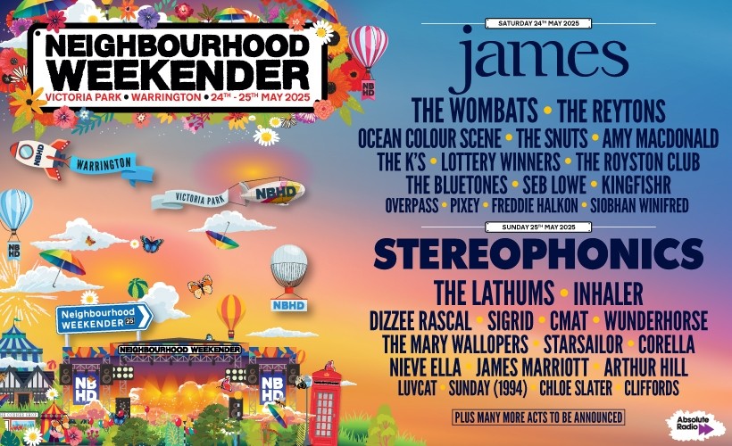 NEIGHBOURHOOD WEEKENDER 2025  at Victoria Park, Warrington