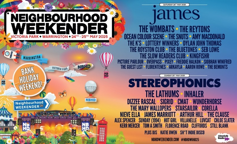 NEIGHBOURHOOD WEEKENDER 2025  at Victoria Park, Warrington