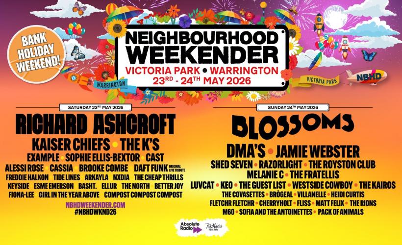 NEIGHBOURHOOD WEEKENDER 2026  at Victoria Park, Warrington