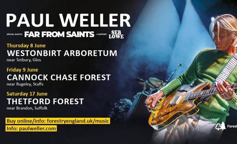 Paul Weller  at Cannock Chase Forest, Rugeley, Staffordshire