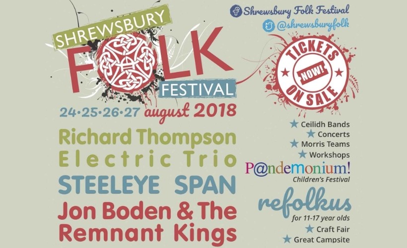 Shrewsbury Folk Festival Tickets Gigantic Tickets