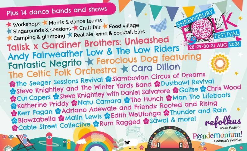 Shrewsbury Folk Festival tickets