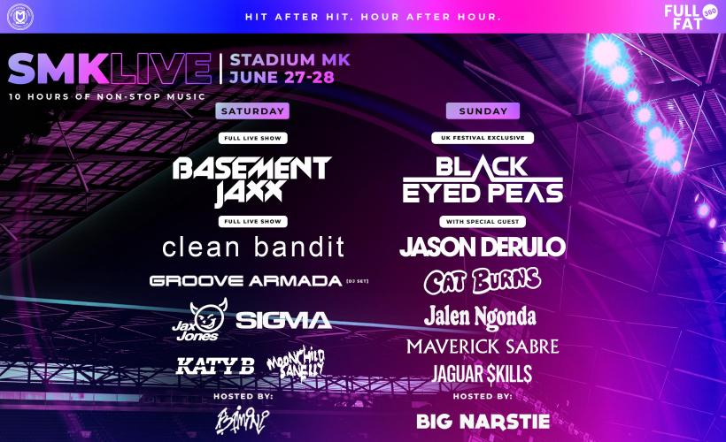 SMK Live - Basement Jaxx & Black Eyed Peas  at Stadium MK, Milton Keynes