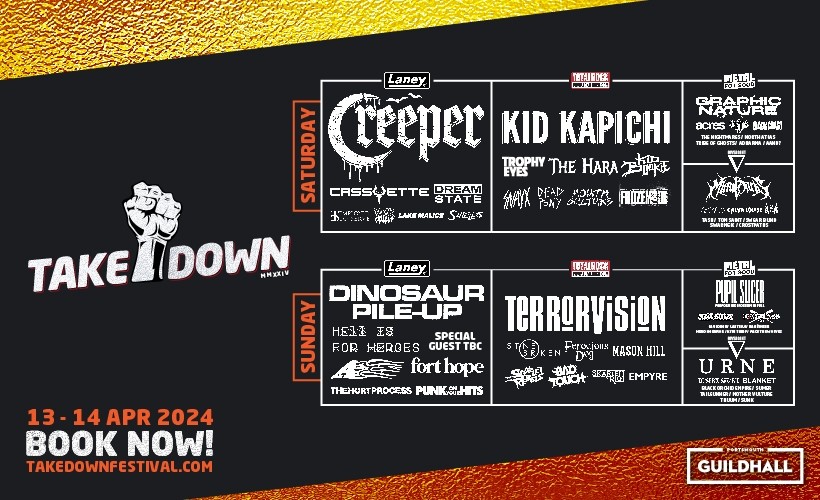 Takedown Festival 2024  at Portsmouth Guildhall, Portsmouth