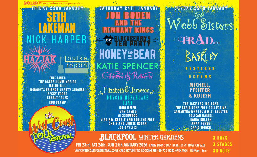 UK West Coast Folk Festival tickets