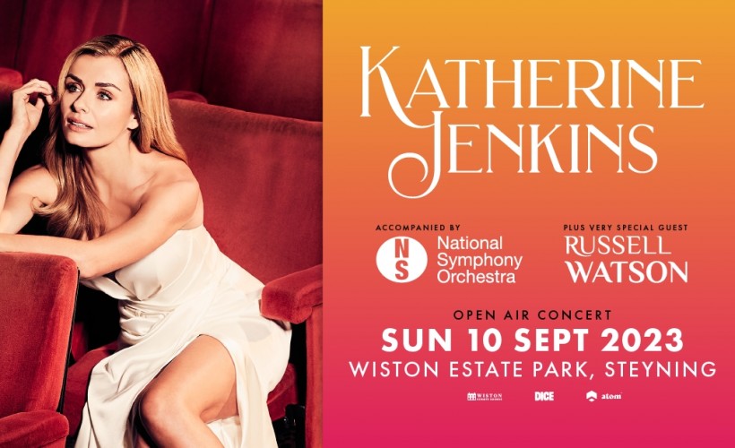 Katherine Jenkins with very special guest Russell Watson  at WISTON ESTATE PARK, Steyning