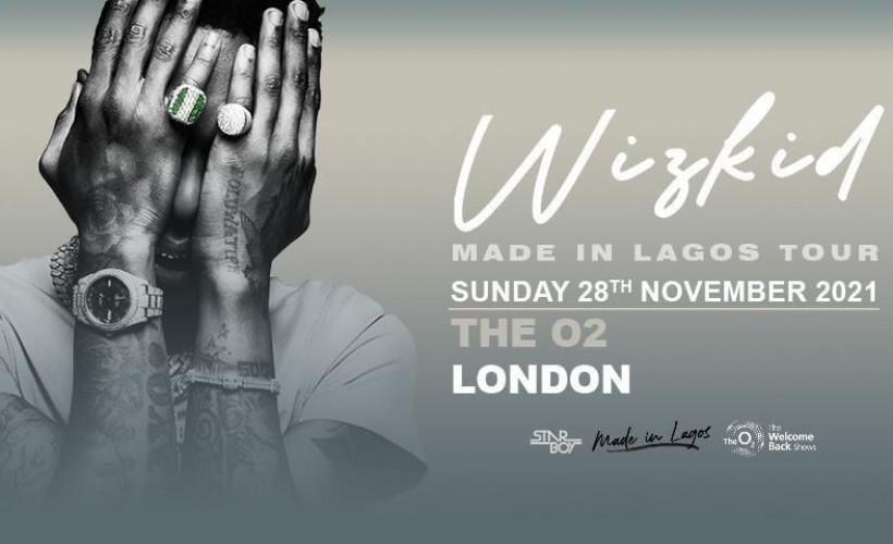 WIZKID Tickets The O2 Arena, London 28/11/2021 1900