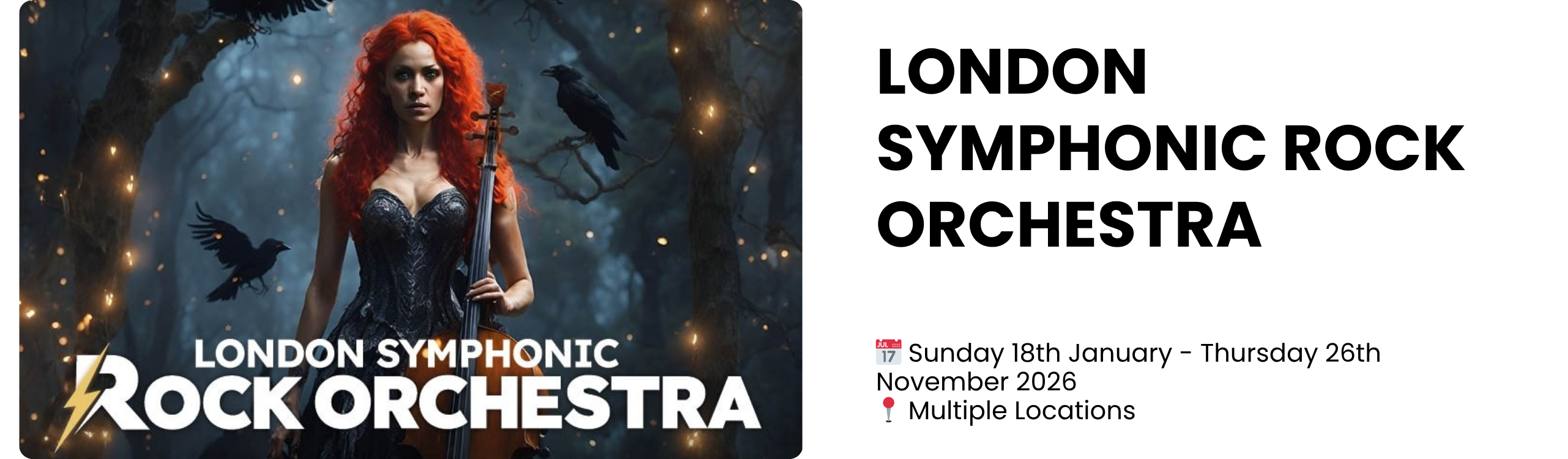 FIND LONDON SYMPHONIC ROCK ORCHESTRA TICKETS