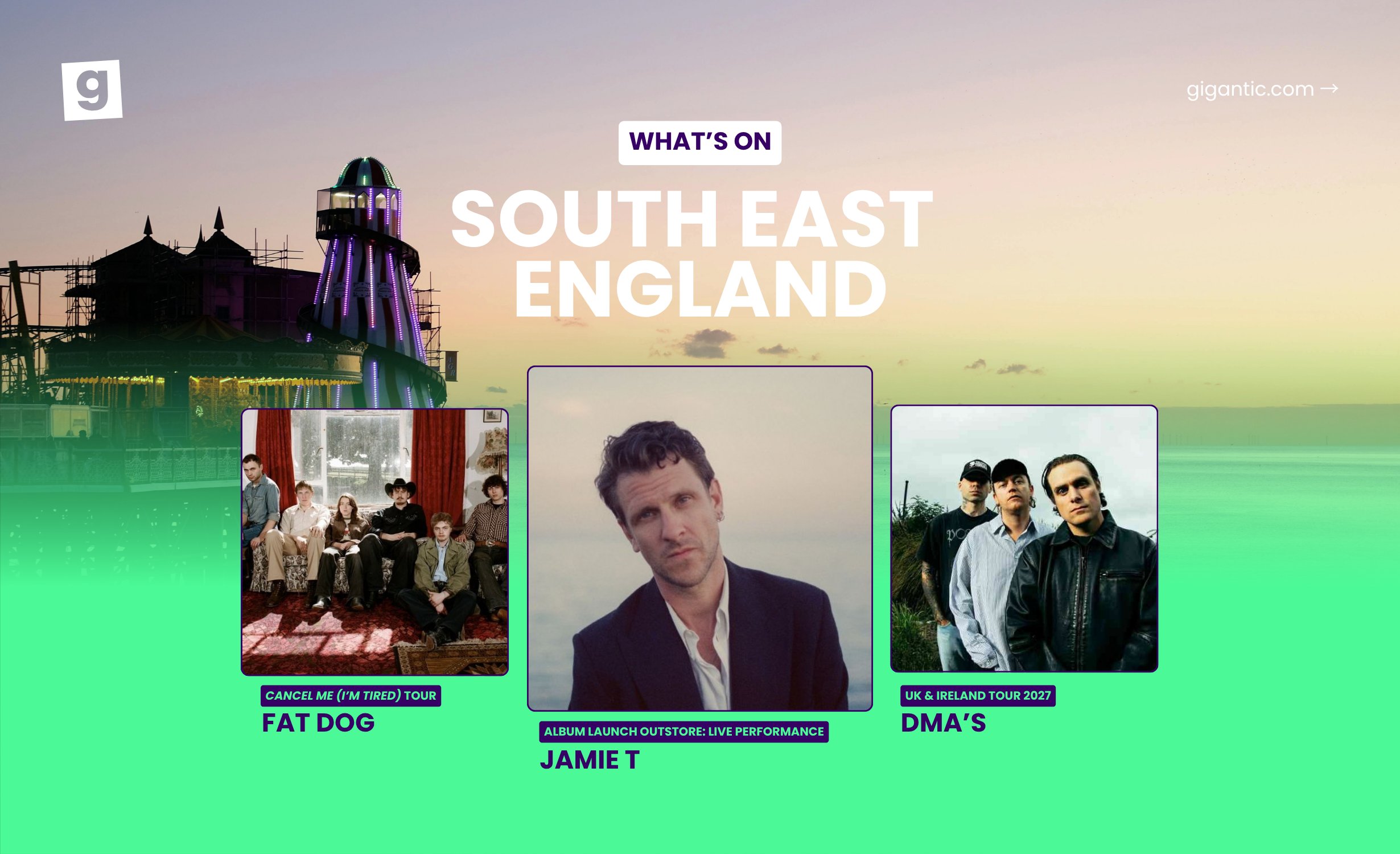 What&rsquo;s On in the South East of England 2026 and 2027: Gigs, Concerts and Live Events