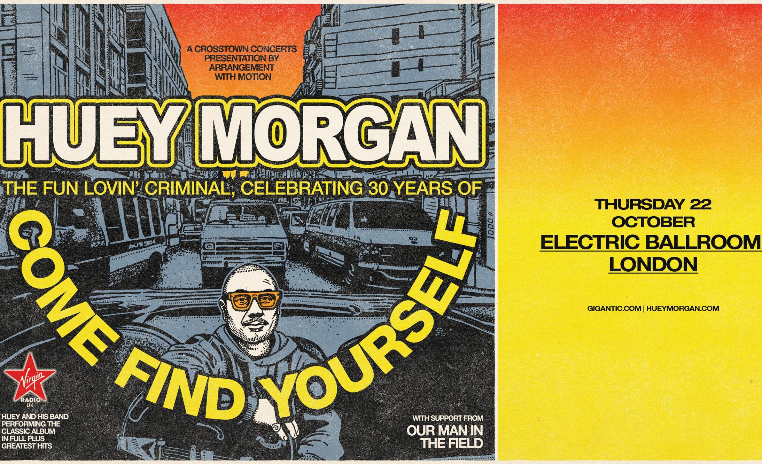 Huey Morgan, The Fun Lovin’ Criminal: 2026 Autumn Tour tickets