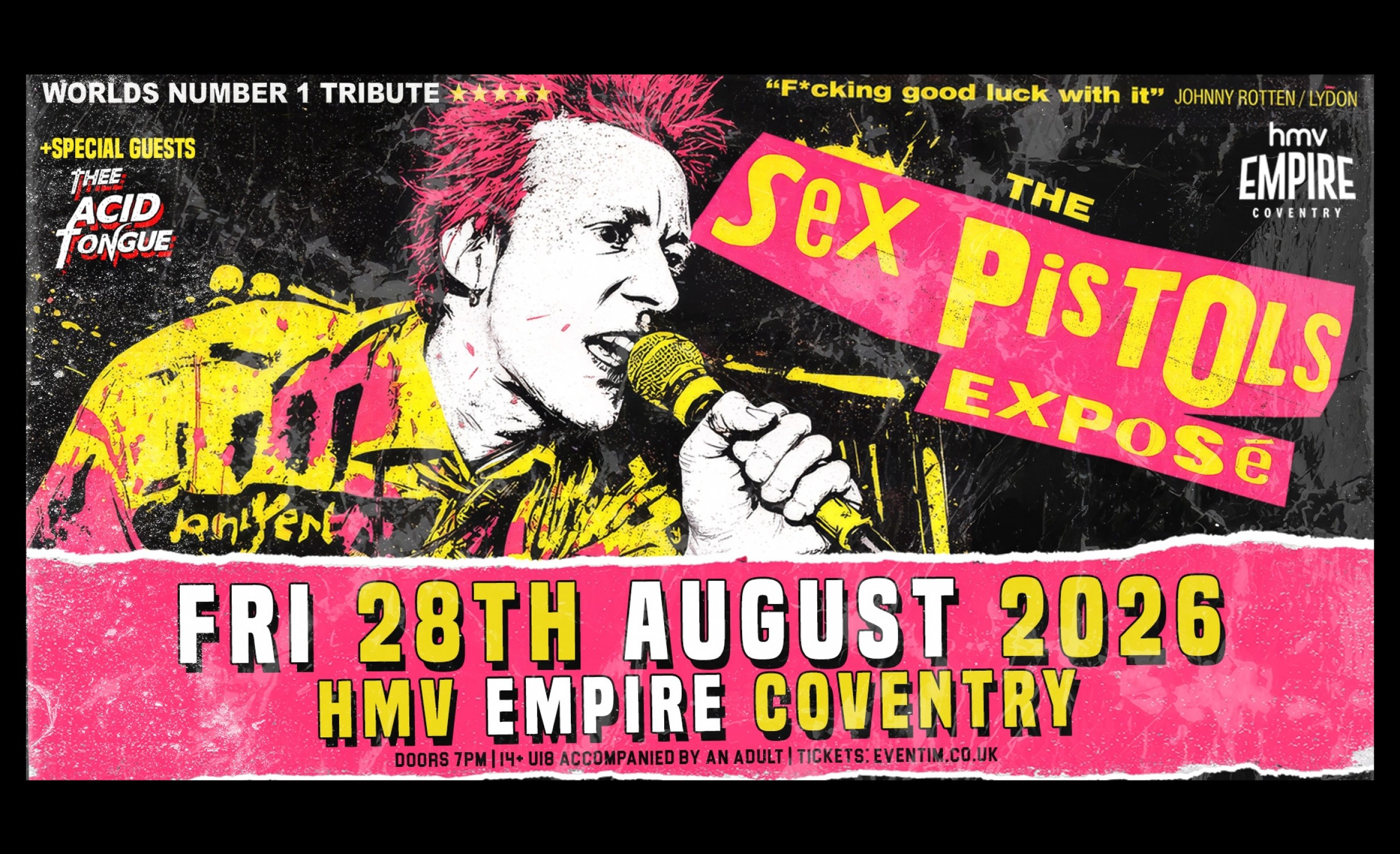 Sex Pistols Expose tickets
