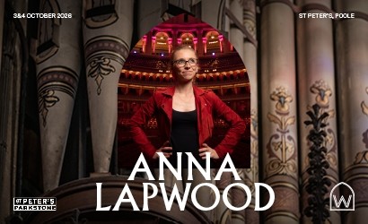 In The Nave & St Peter's present Anna Lapwood  at St. Peter's, Poole