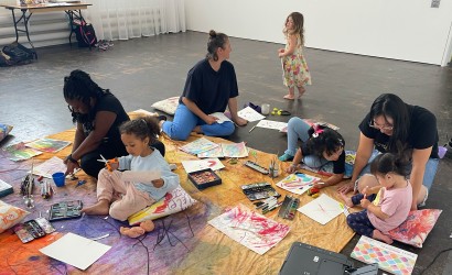 Assunta and Lou After School Art Club  at Nottingham Central Library, Nottingham