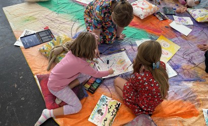 Assunta and Lou After School Art Club at Nottingham Central Library, Nottingham