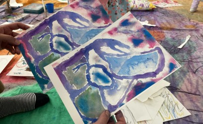 Assunta and Lou After School Art Club at Nottingham Central Library, Nottingham