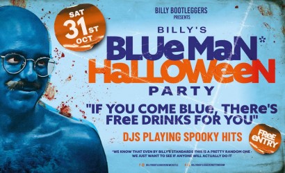 Billy's Blue Man Halloween Party  at Billy Bootleggers Newcastle, Newcastle Upon Tyne