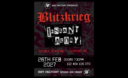 Blitzkrieg and Instant Agony double headline  at Riff Factory, Stoke On Trent