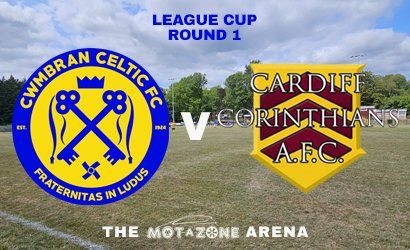 Cwmbran Celtic v Cardiff Corinthians  at The Motazone Arena @ Celtic Park, Cwmbran