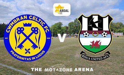 Cwmbran Celtic v Risca United  at The Motazone Arena @ Celtic Park, Cwmbran