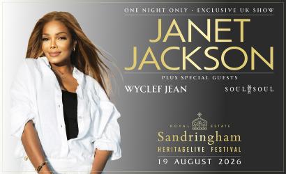 HERITAGE LIVE FESTIVAL 2026 - JANET JACKSON   at Royal Sandringham Estate, King's Lynn