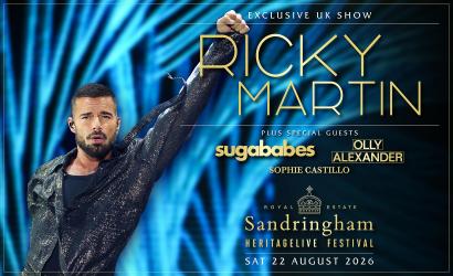 HERITAGE LIVE FESTIVAL 2026 - RICKY MARTIN   at Royal Sandringham Estate, King's Lynn