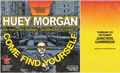 Huey Morgan, The Fun Lovin’ Criminal: 2026 Autumn Tour  at Cambridge Junction, Cambridge