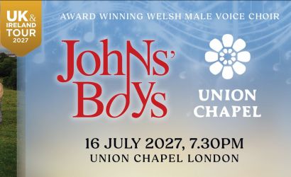 Johns' Boys Welsh Male Voice Choir  at Union Chapel, London
