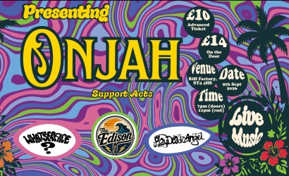 Onjah w/ Whatserface, The Kiln Fires & Play Dead Angel  at Riff Factory, Stoke On Trent