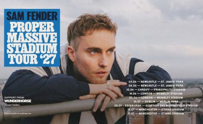 Sam Fender  at Wembley Stadium, London