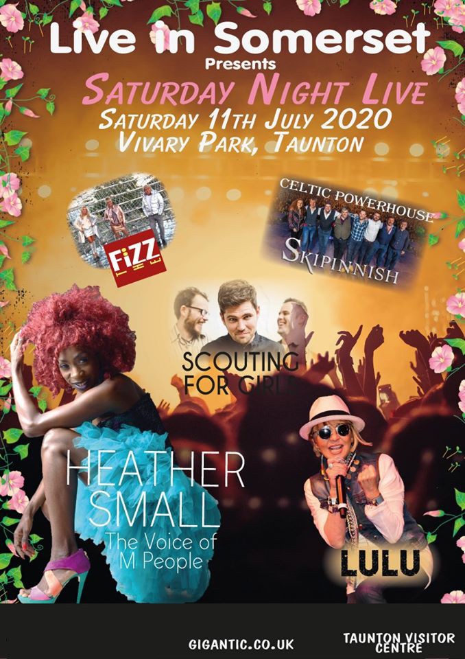 Live in Somerset 2020 Saturday Night Live Tickets Vivary Park