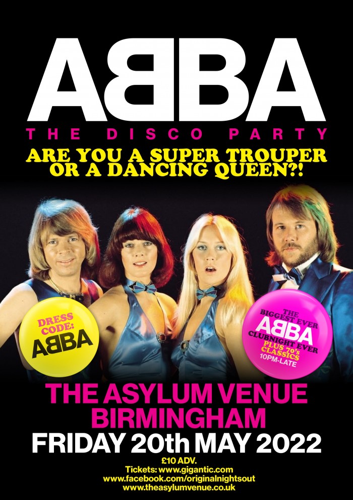 ABBA ‘ The Disco Party’ plus 70’s Hits