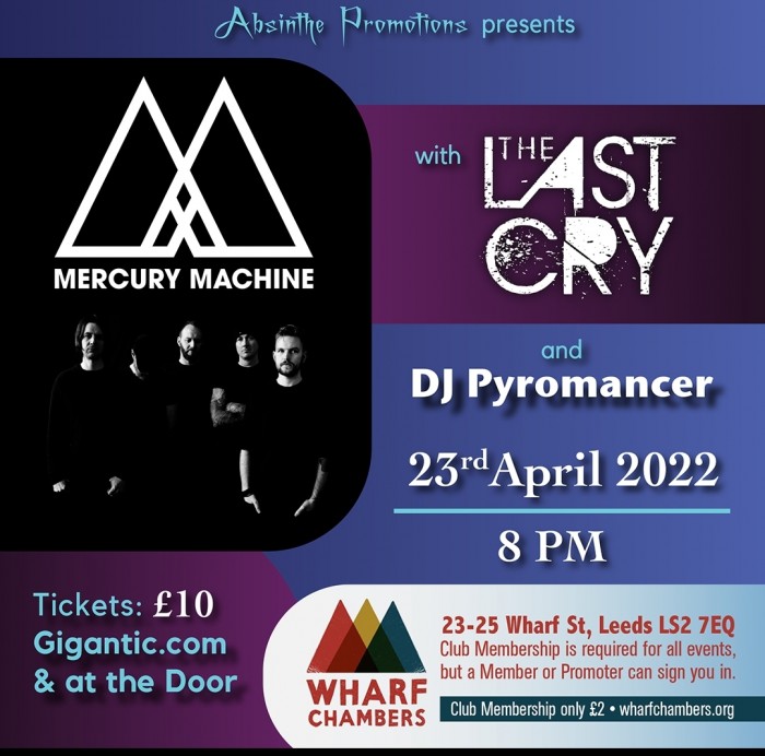 The Last Cry with special guests Mercury Machine