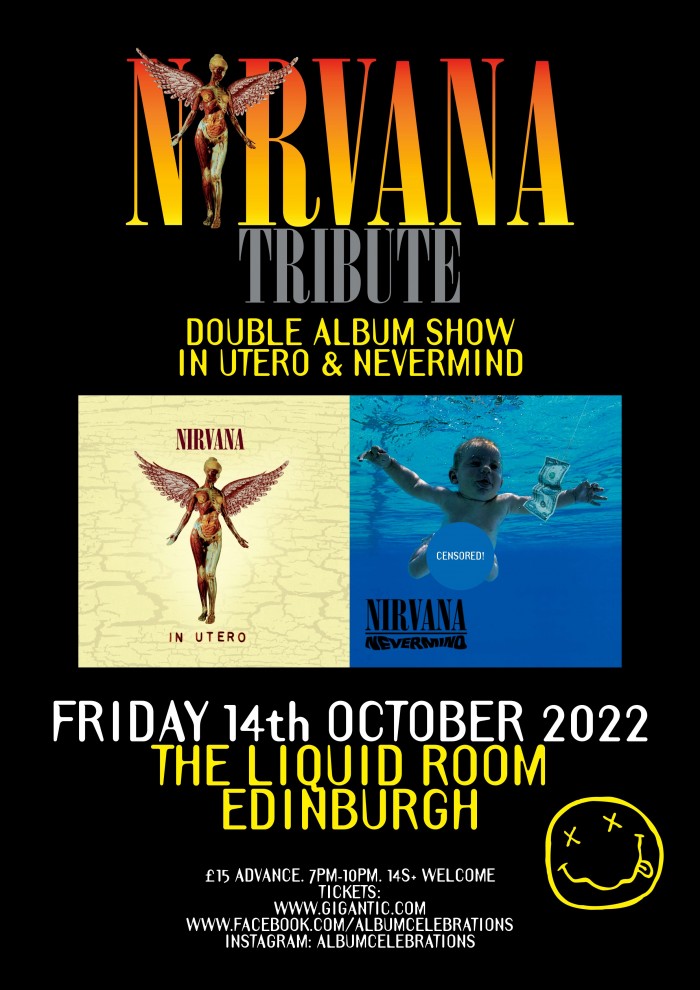 Nirvana Tribute presents 'Nevermind' & 'In Utero' - Double Album Show