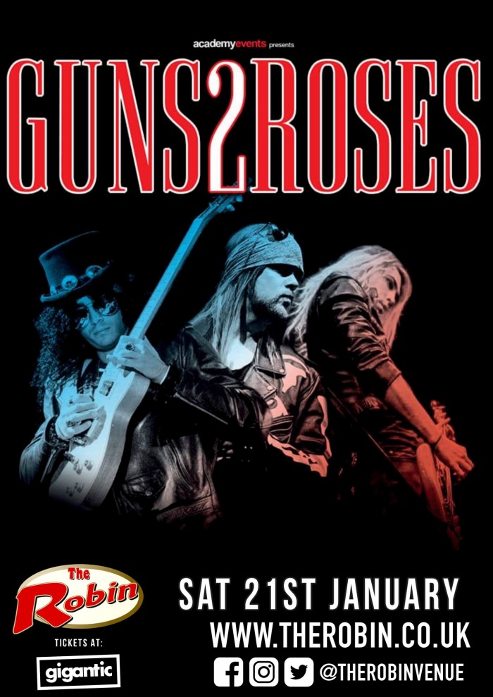 Guns 2 Roses Tickets The Robin, Wolverhampton 21/01/2023 1930