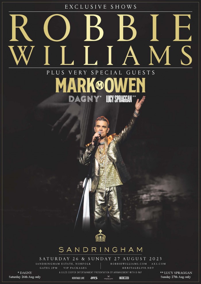 Robbie Williams Tickets Sandringham Estate, Sandringham 26/08/2023