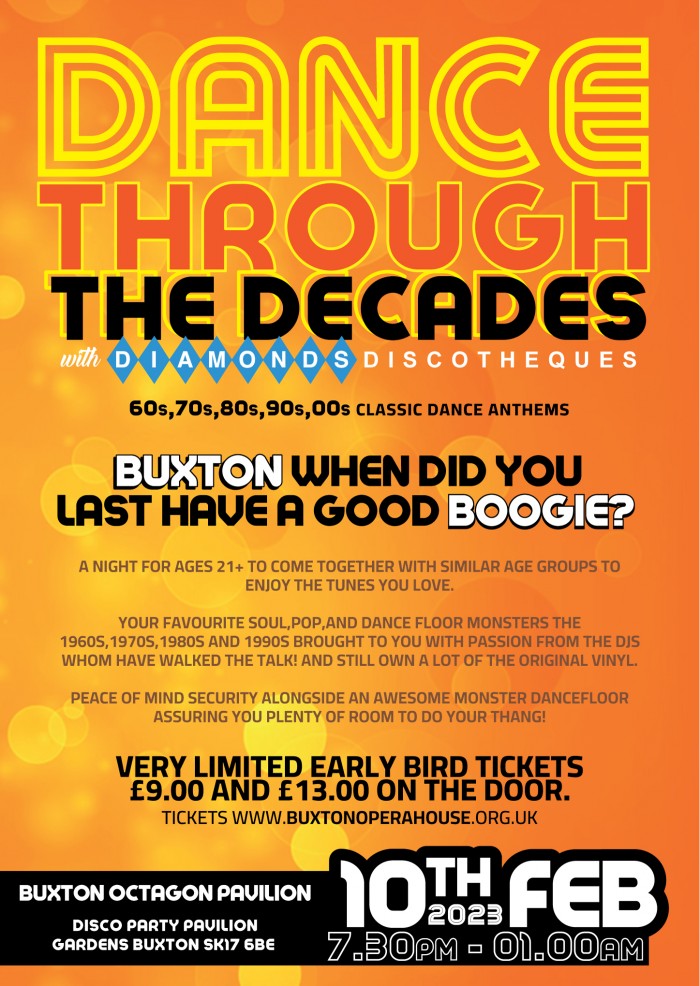 DANCE THROUGH THE DECADES DISCO with Diamonds Discotheques Tickets ...