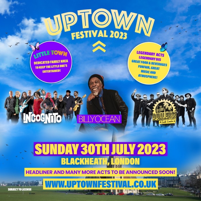 Uptown Festival Tickets Blackheath Park, London 30/07/2023 1200