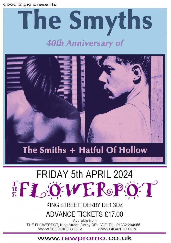The Smyths Tickets The Flowerpot, Derby 05/04/2024 2000