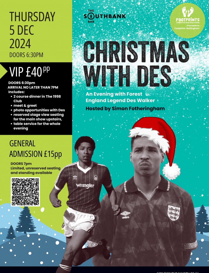 An Evening with Forest & England Legend Des Walker tickets