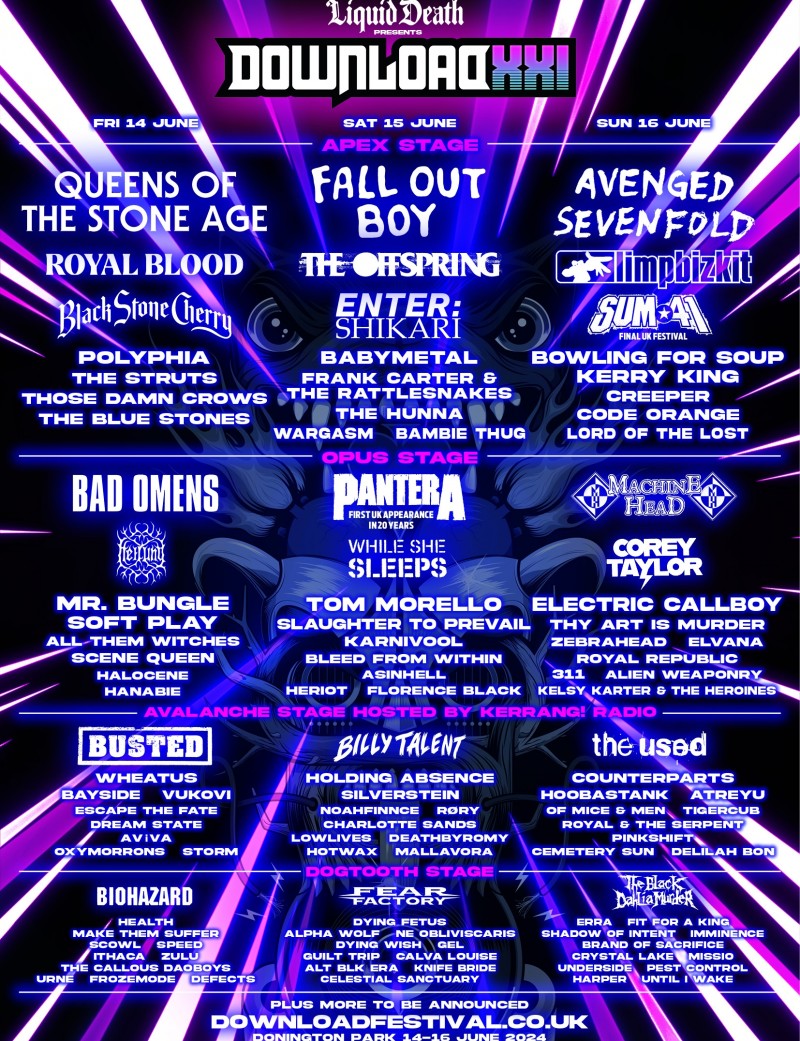 Liquid Death presents Download Festival 2024 tickets