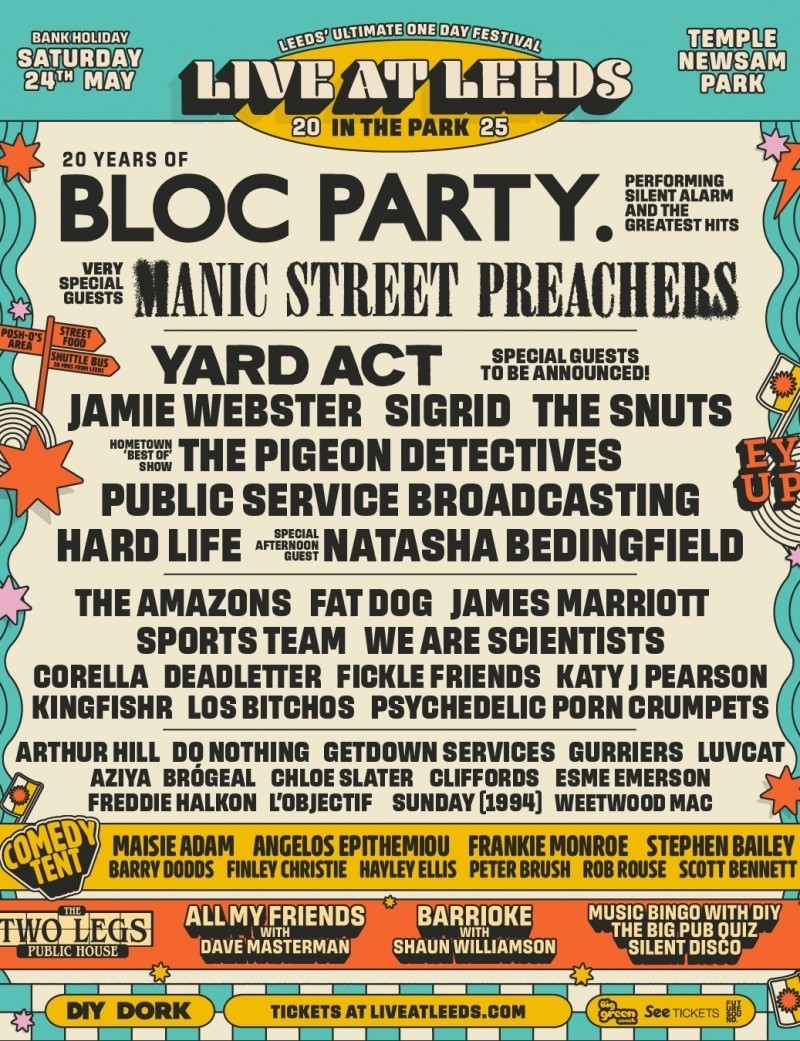 LIVE AT LEEDS IN THE PARK 2025 tickets