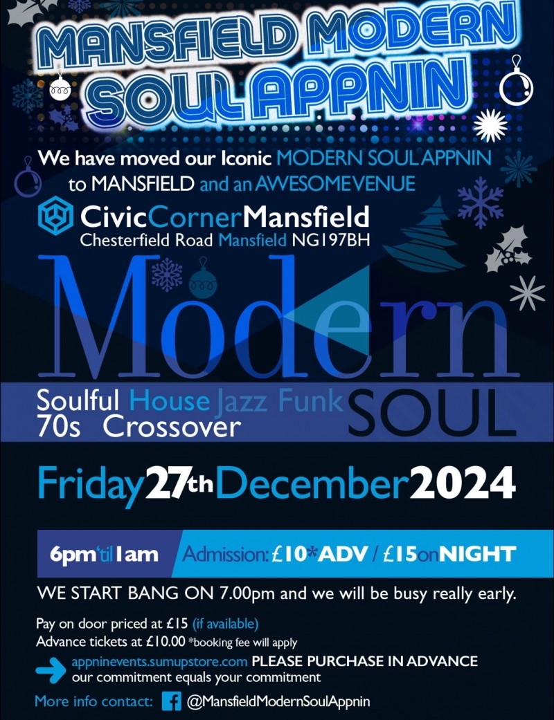 Mansfield Modern Soul APPNIN   tickets